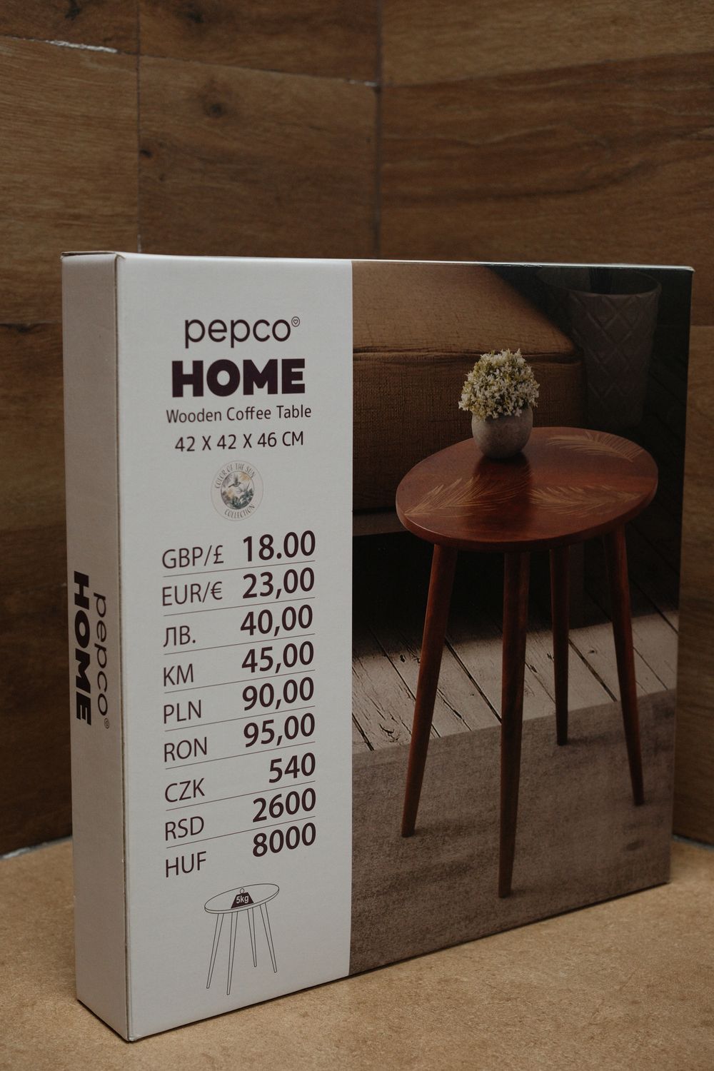 Pepco Home printed retail carton