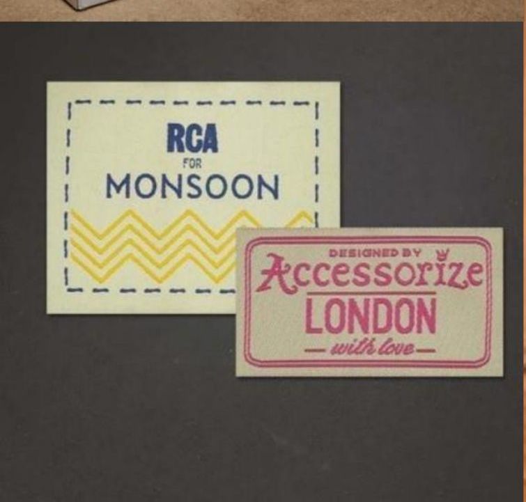 Woven labels for Monsoon and Accessorize